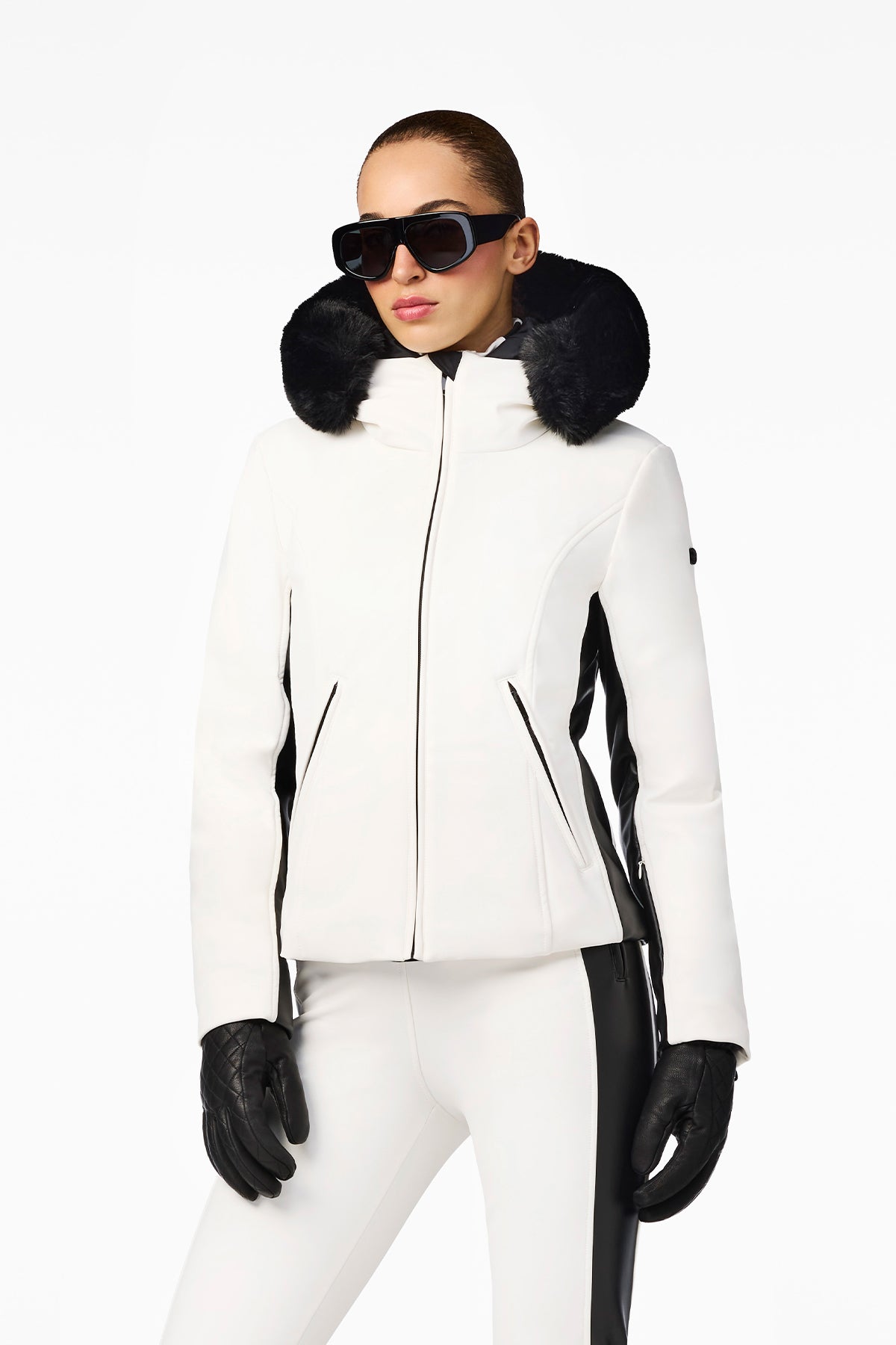 KIBÕ ski jacket FAUX BORDER