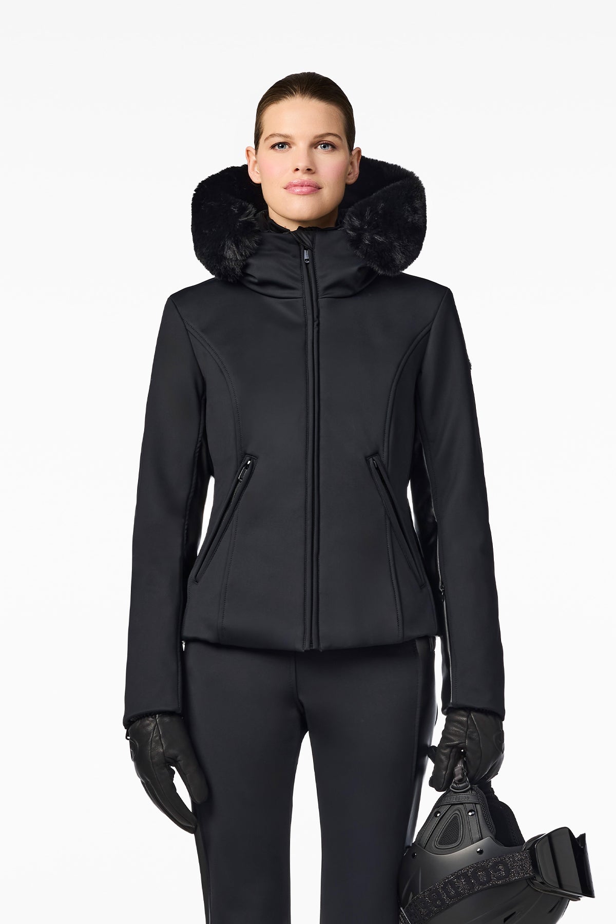 KIBÕ ski jacket FAUX BORDER