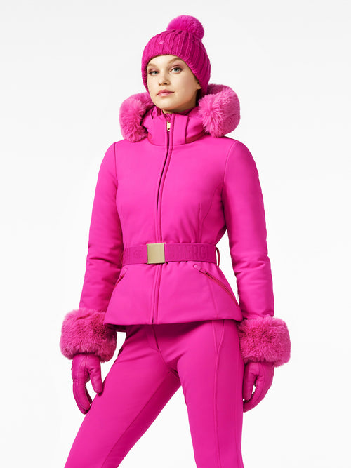 GISELLE FAUX BORDER ski jacket – Goldbergh
