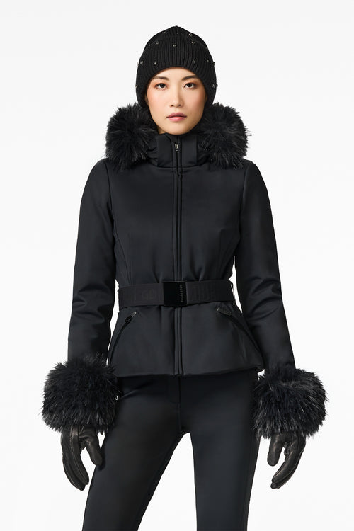 COGTHEBIGSMOKE GISELLE ROLLNECK GILLET 黒 GISELLE ski jacket FAUX – Goldbergh