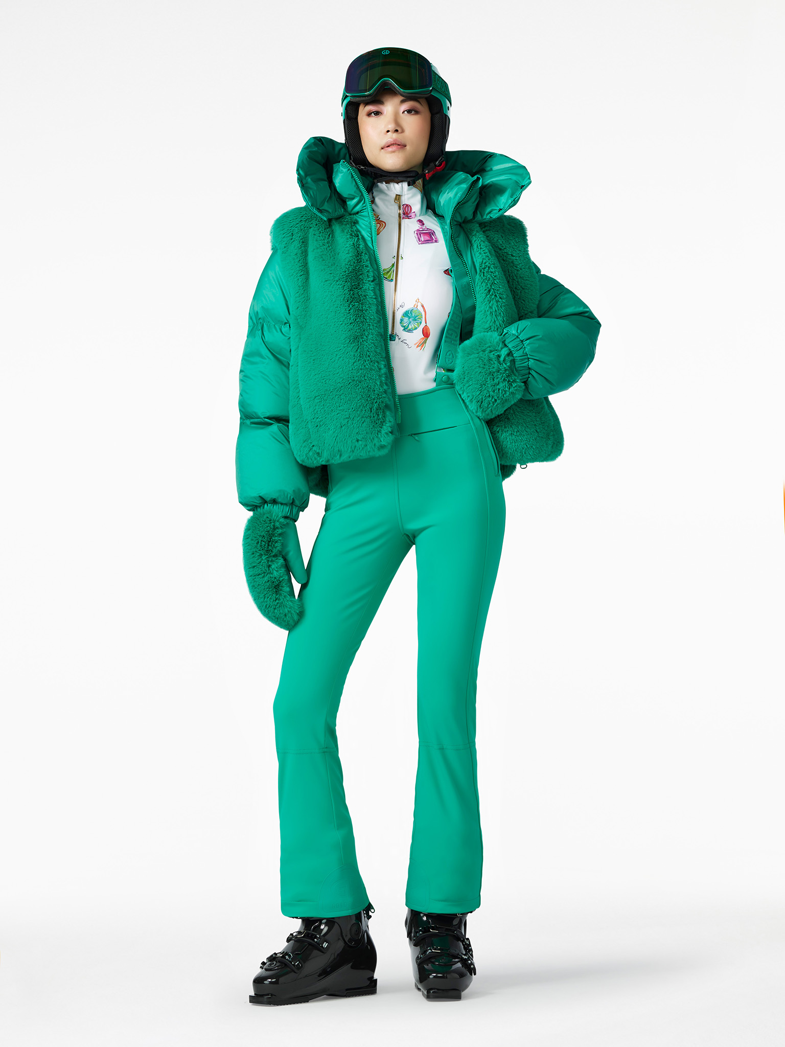 High End Ski Pants Ice Outfit