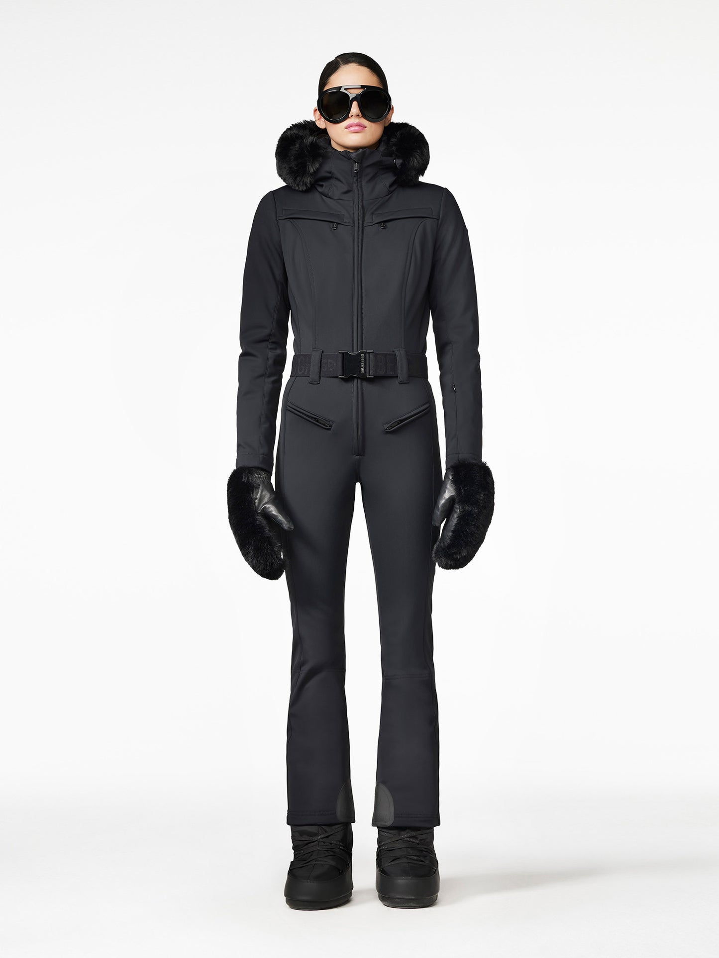 PARRY FAUX BORDER ski suit