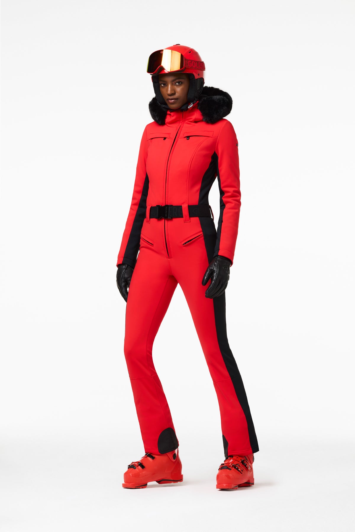 PARRY LONG ski suit FAUX BORDER
