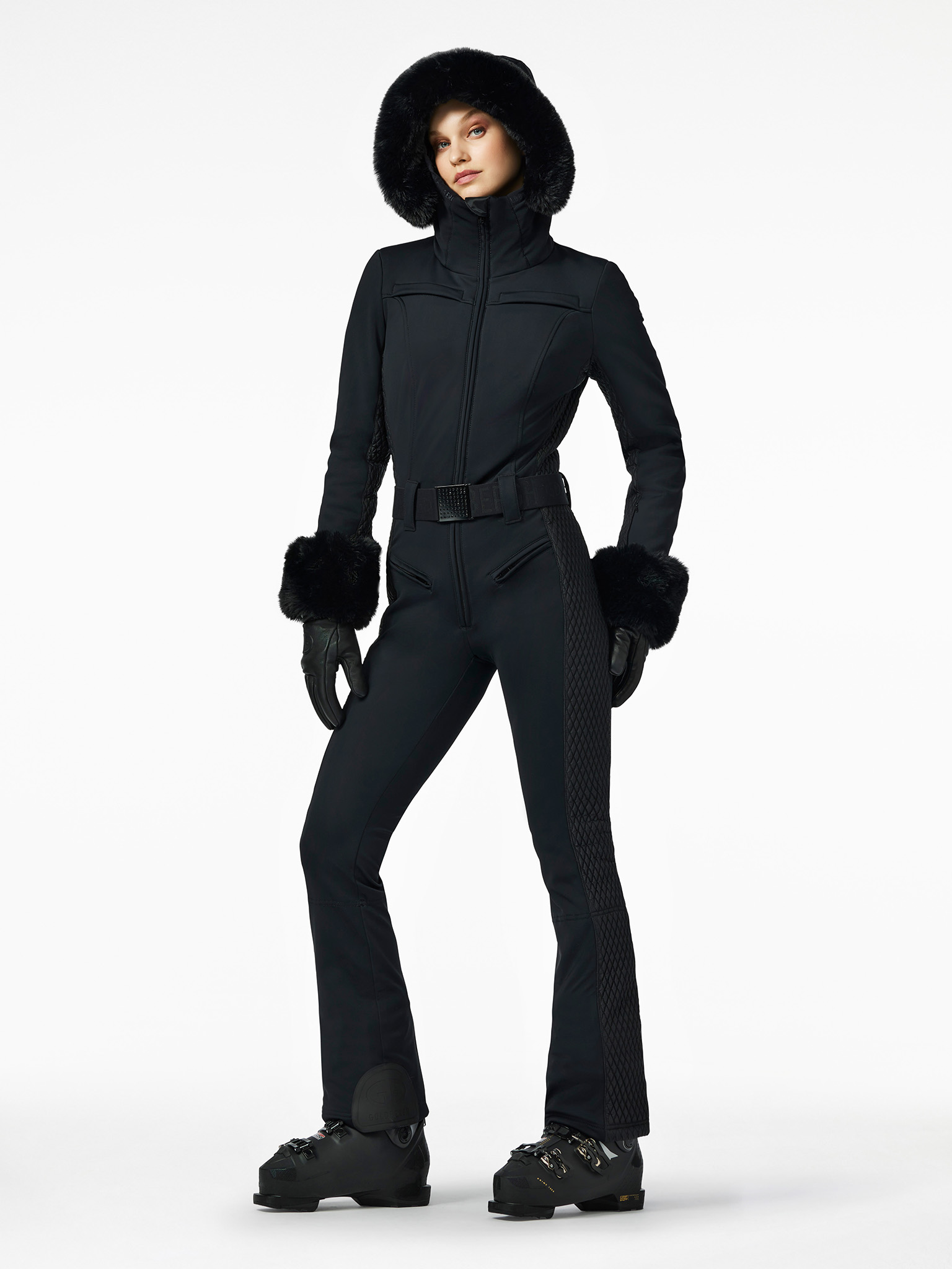 Angele Faux Border Outfit Black