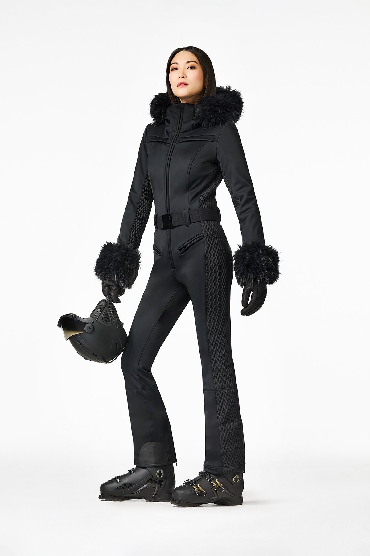 ANGELE ski suit FAUX BORDER