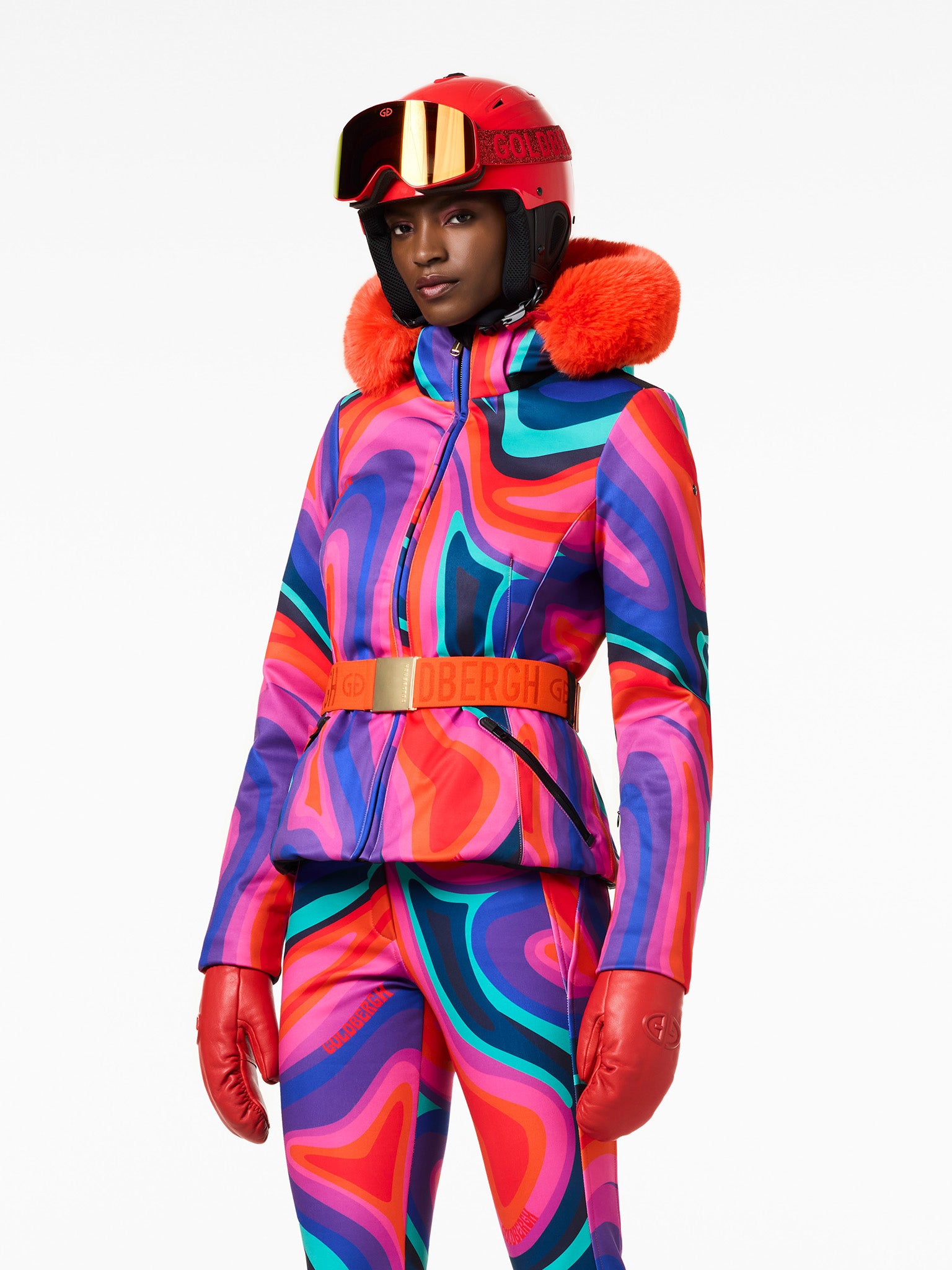 MUSE FAUX BORDER ski jacket