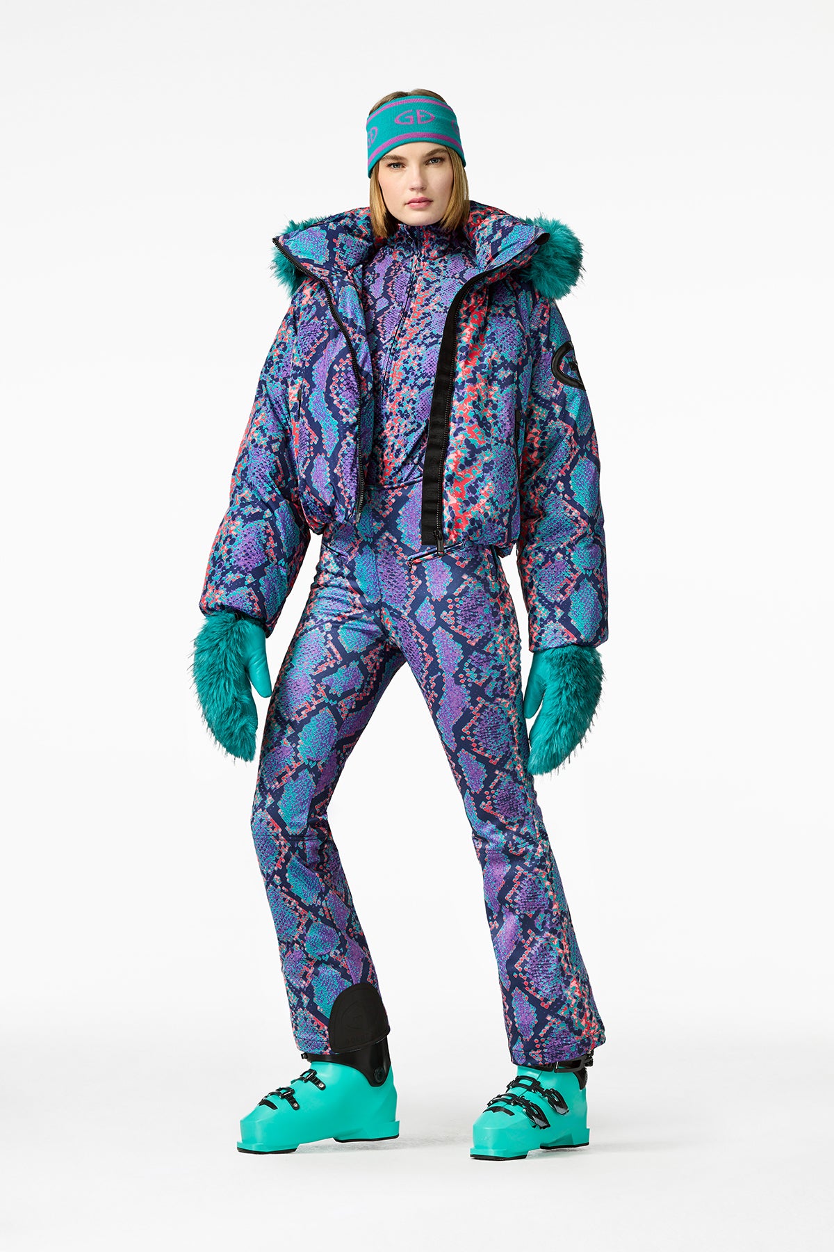 LUCINDA ski jacket FAUX BORDER