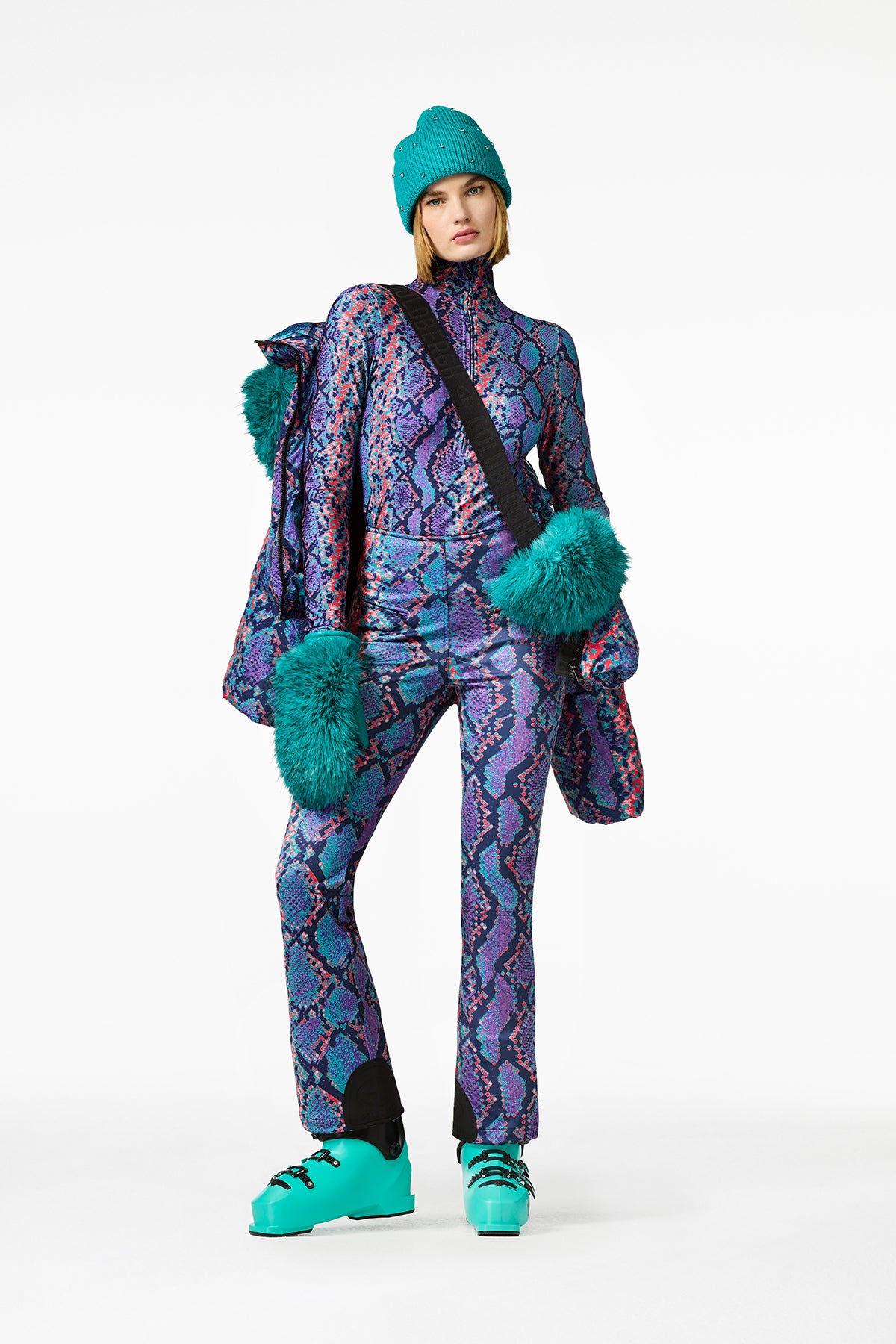 LUCINDA ski jacket FAUX BORDER