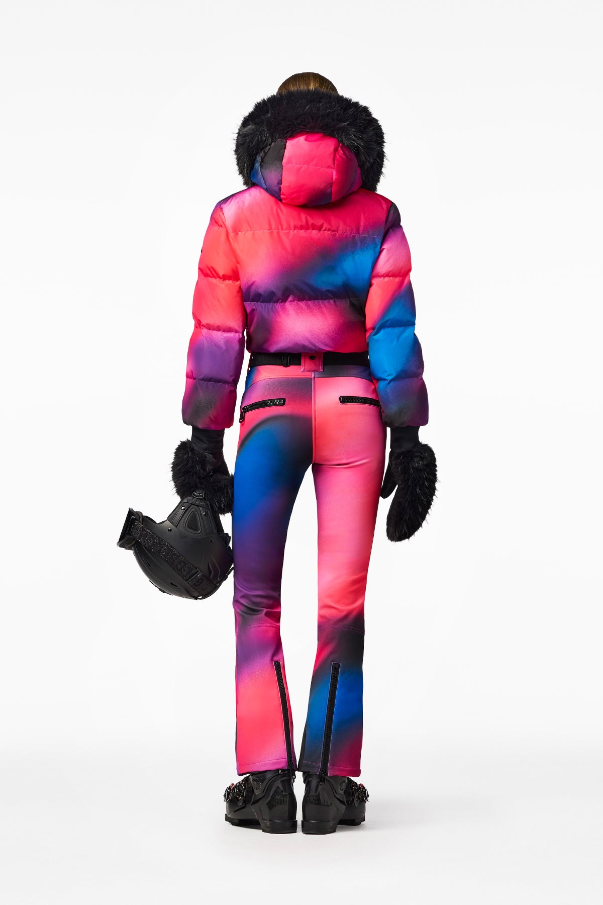 YUYAKE ski suit FAUX BORDER
