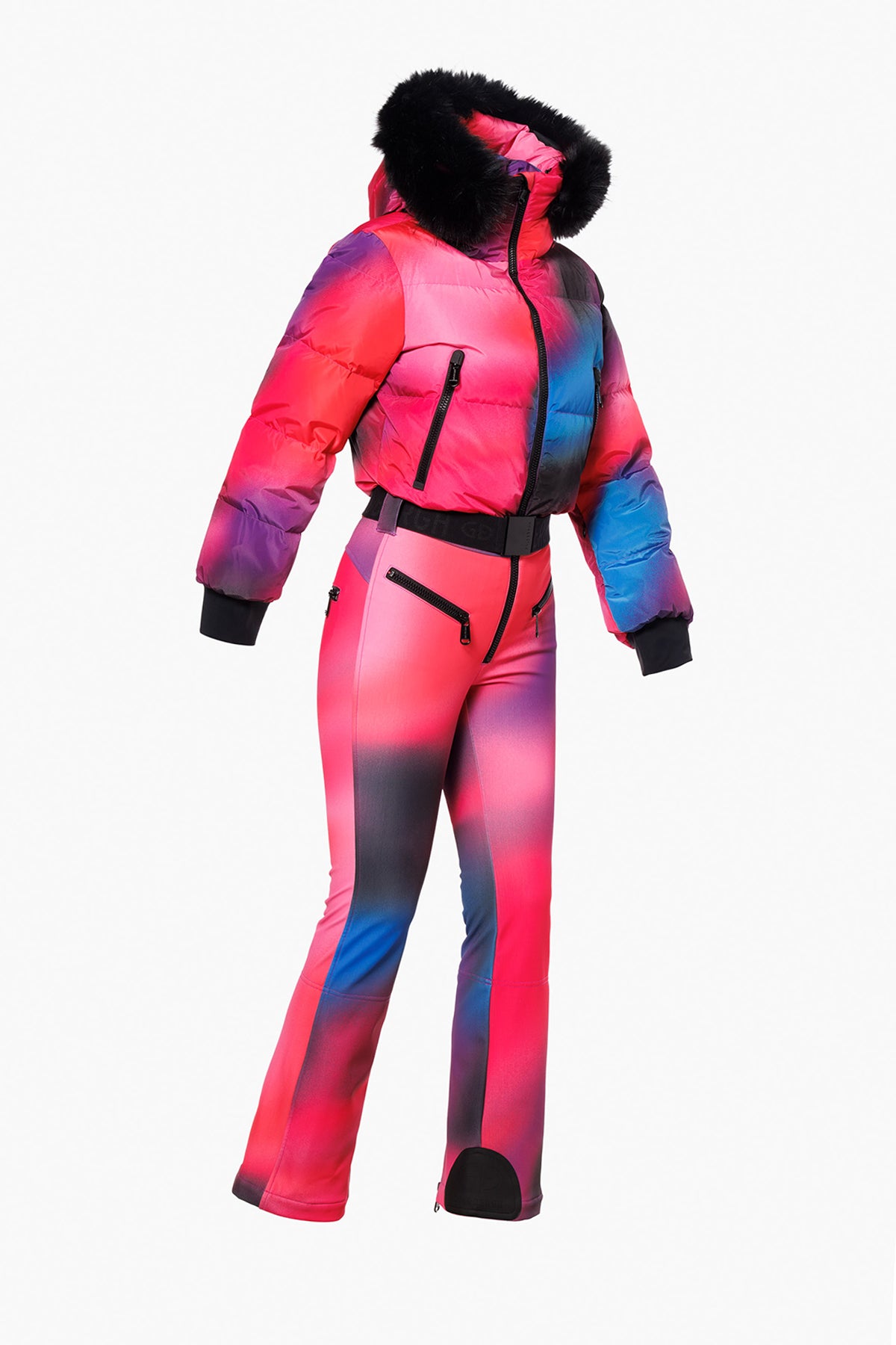 YUYAKE ski suit FAUX BORDER