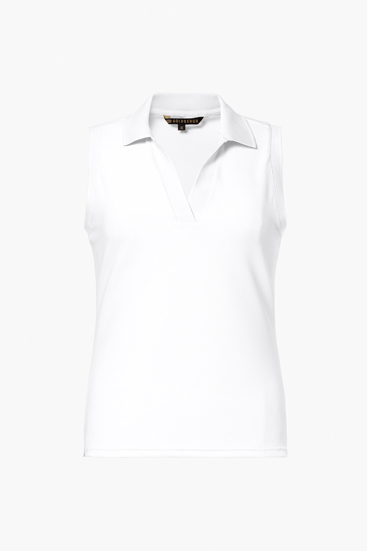 CAROLINE sleeveless polo top