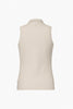 CAROLINE sleeveless polo top