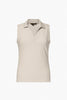 CAROLINE sleeveless polo top