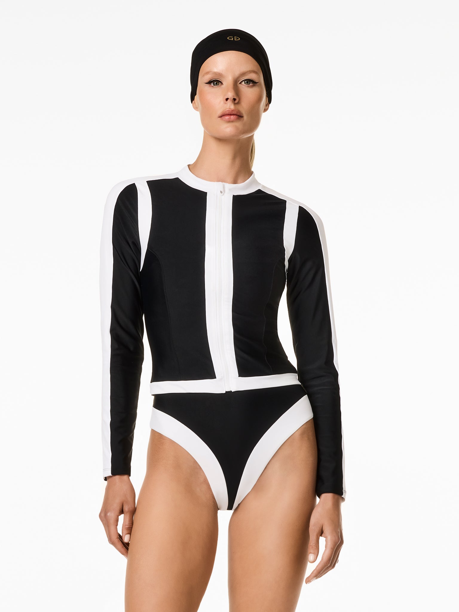 SPLASH long sleeve zip rashguard