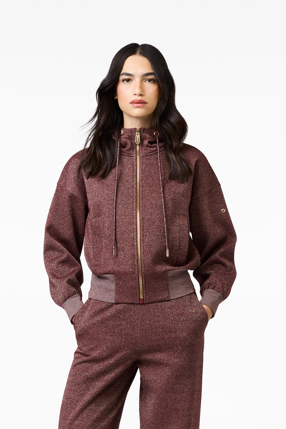 ALURA hooded full zip cardigan