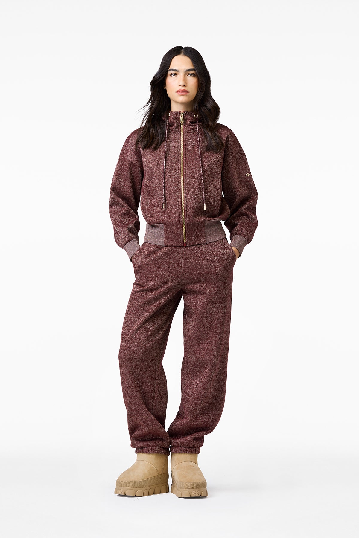 ALURA hooded full zip cardigan
