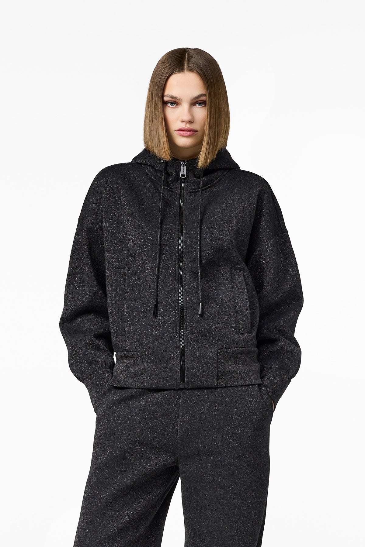 ALURA hooded full zip cardigan