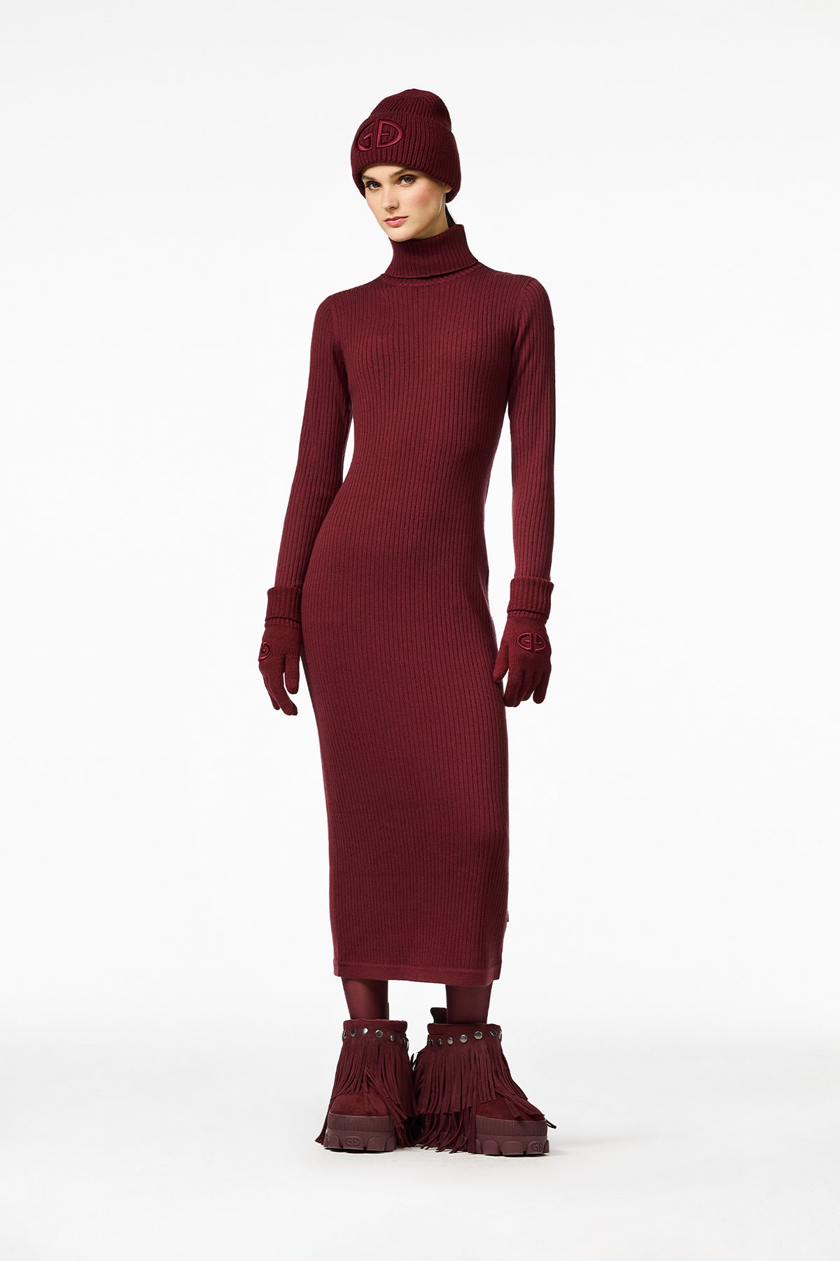 MIREILLE long sleeve knit dress