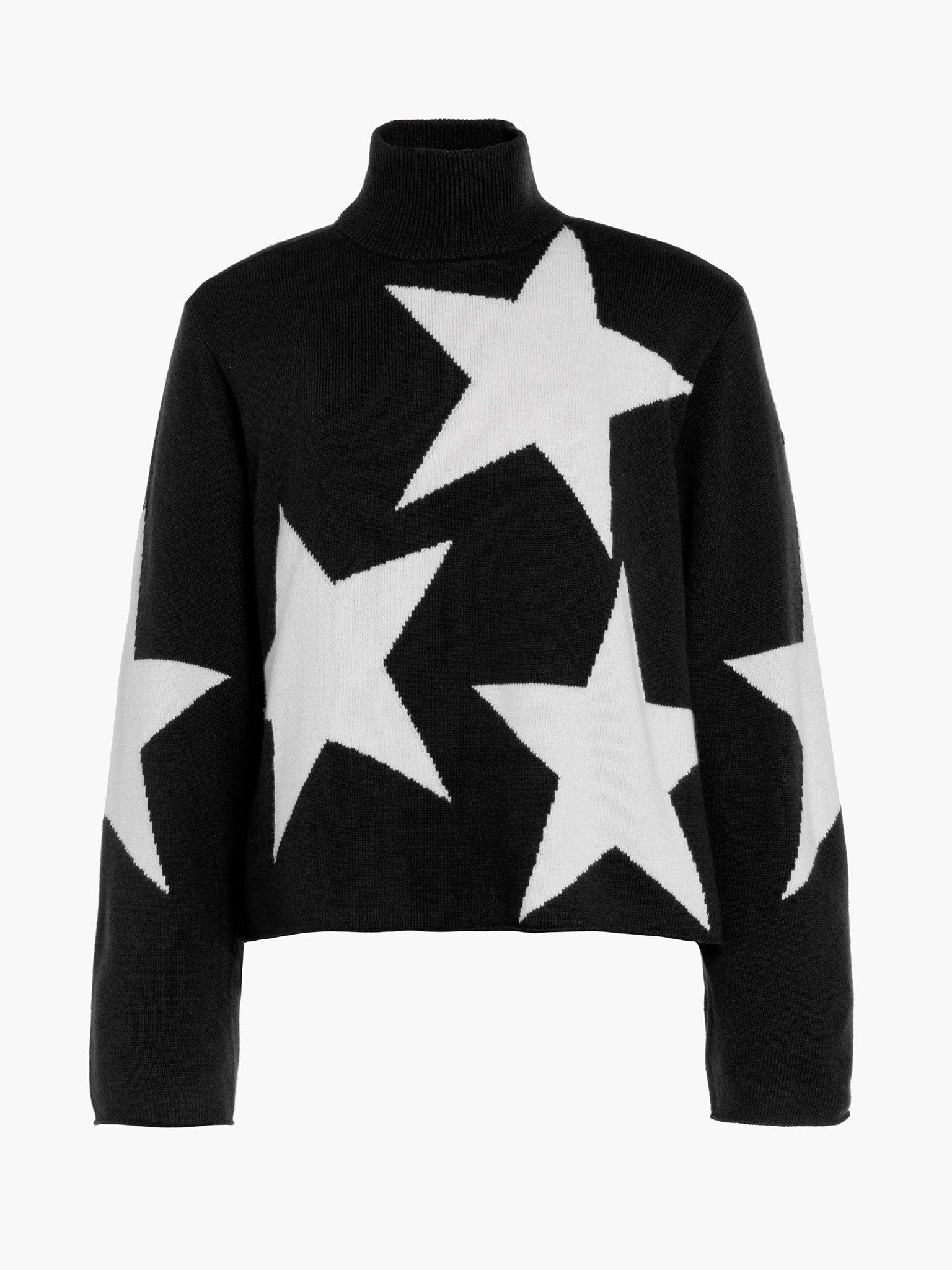 Black sweater shop white stars