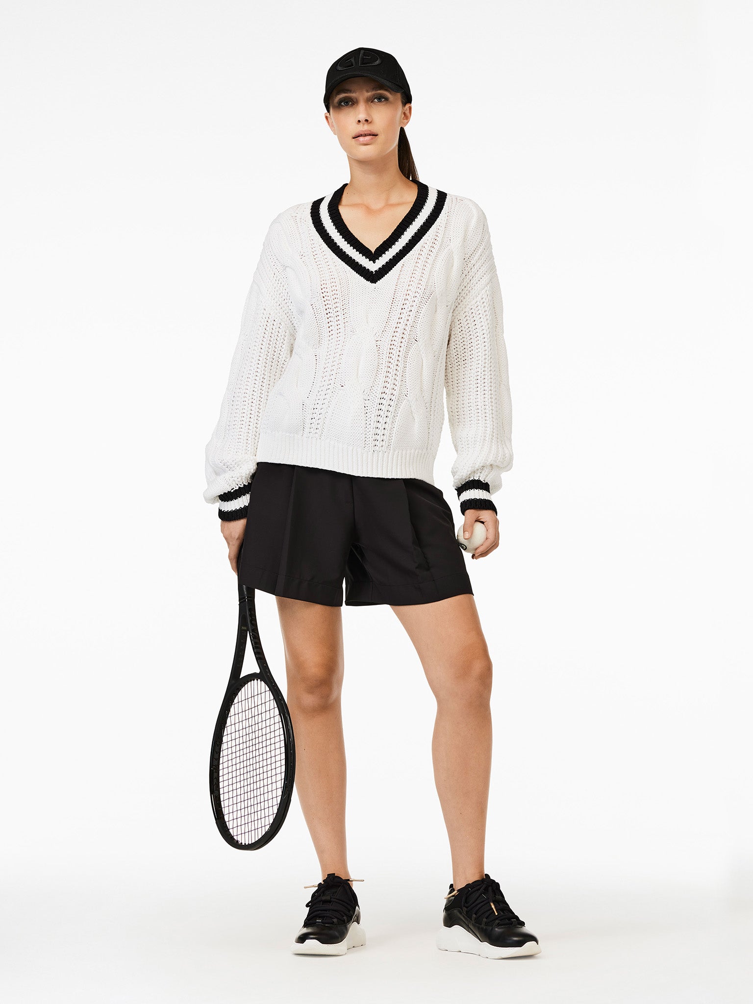 CABLE knit sweater