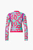 RAFAELLA long sleeve zip rashguard