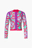 RAFAELLA long sleeve zip rashguard