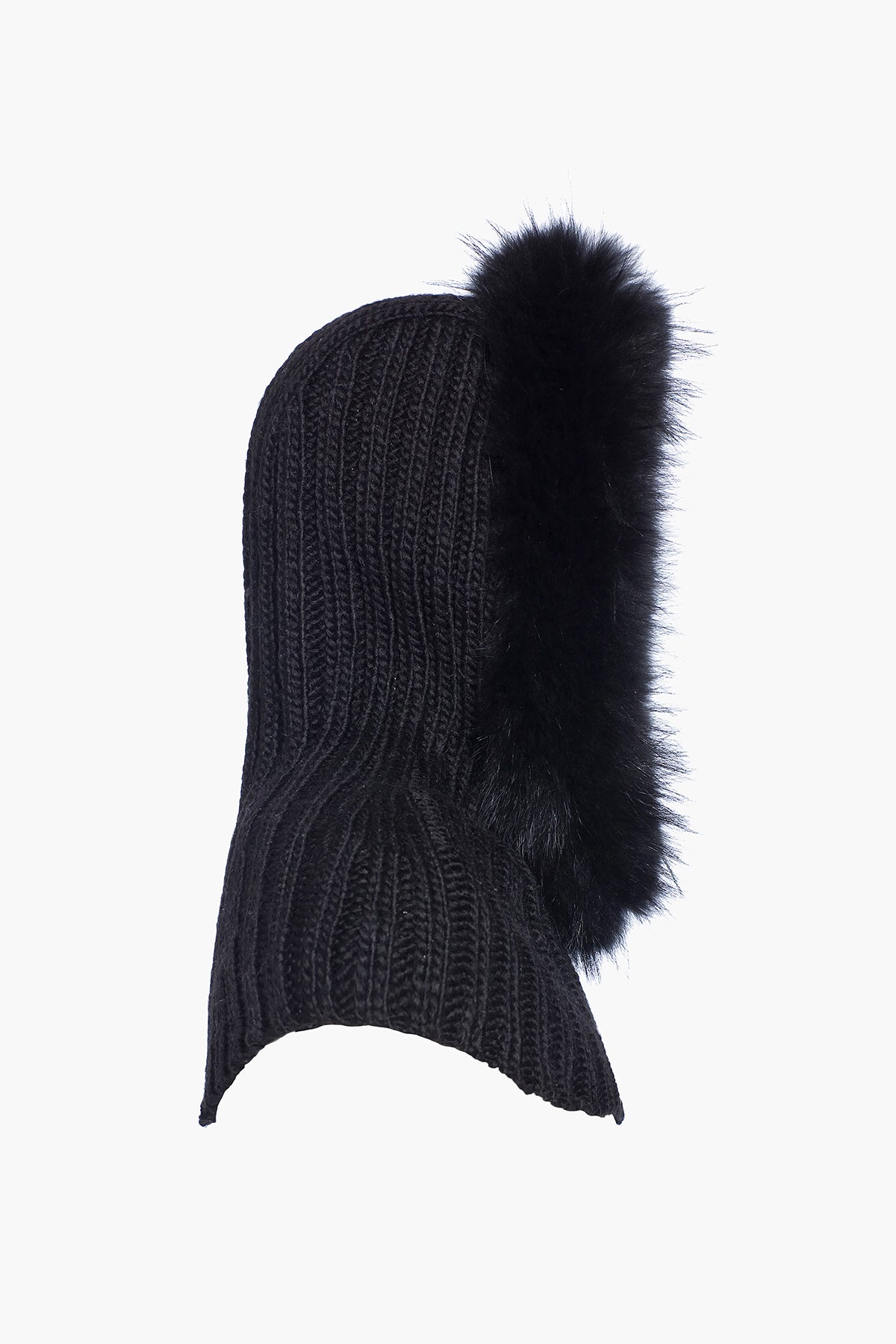 NAOMI hooded scarf FAUX BORDER