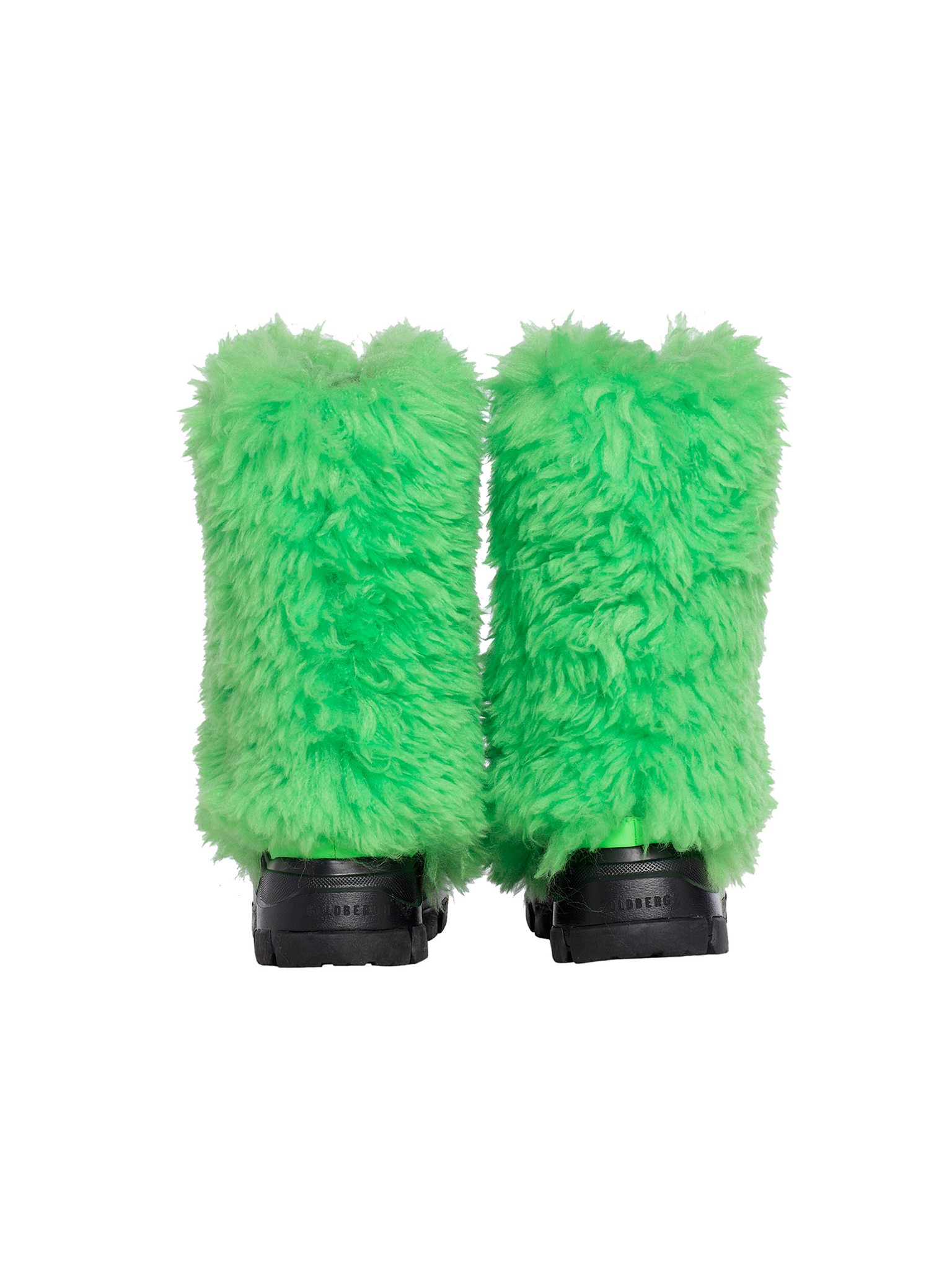 Green 2025 furry boots