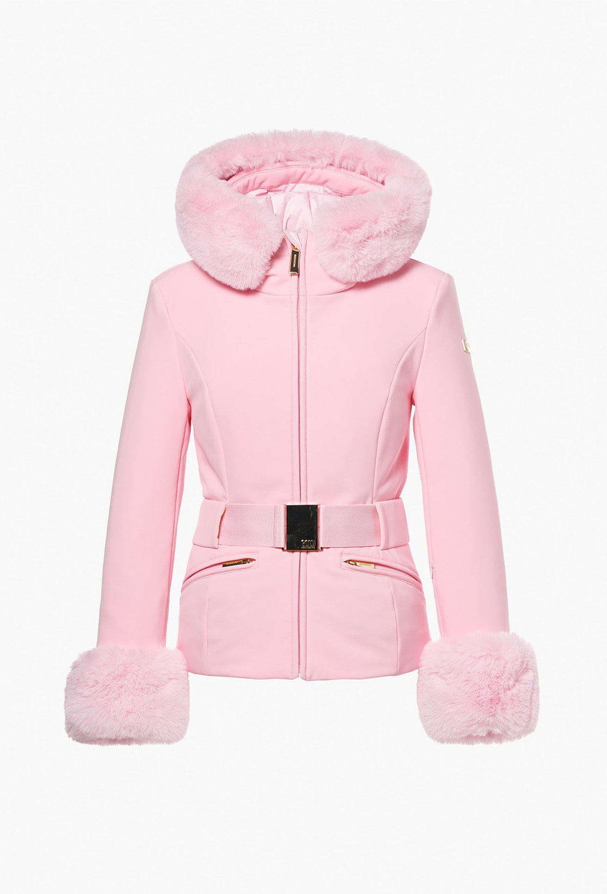 PREZIOSO ski jacket faux border