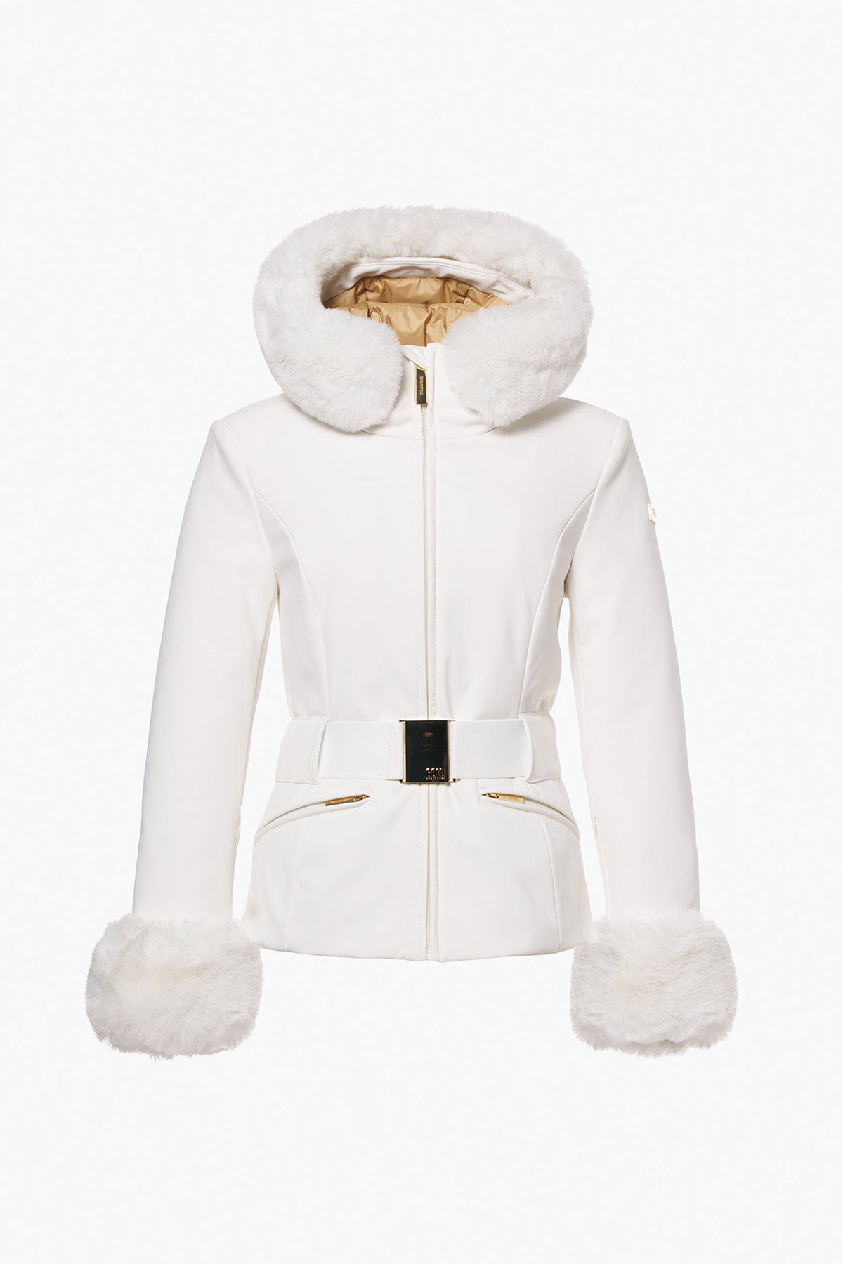 PREZIOSO ski jacket faux border
