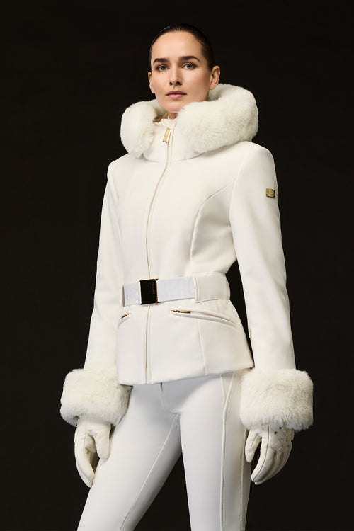 PREZIOSO SKI JACKET FAUX BORDER – Goldbergh