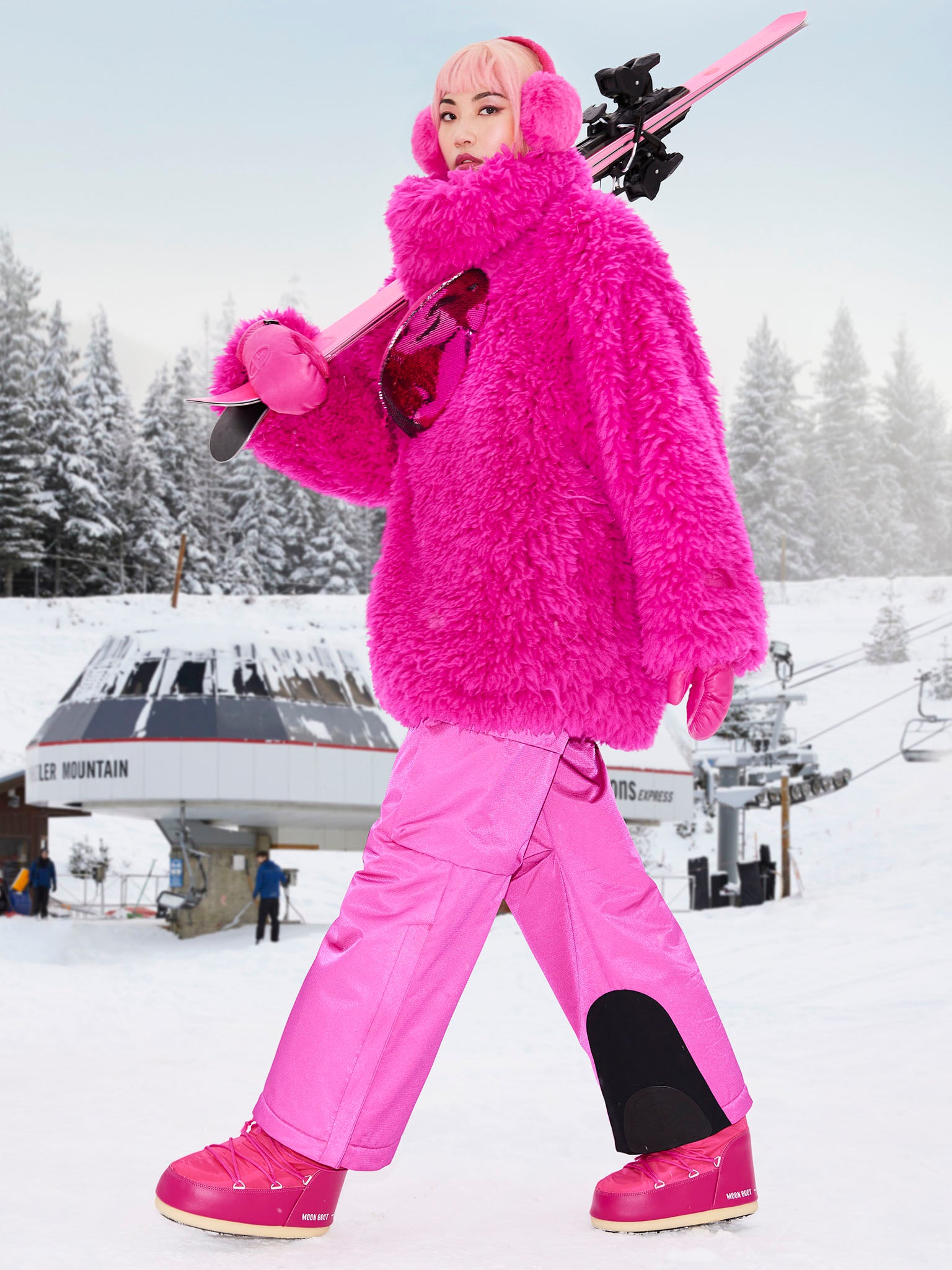 Pink 2025 ski trousers