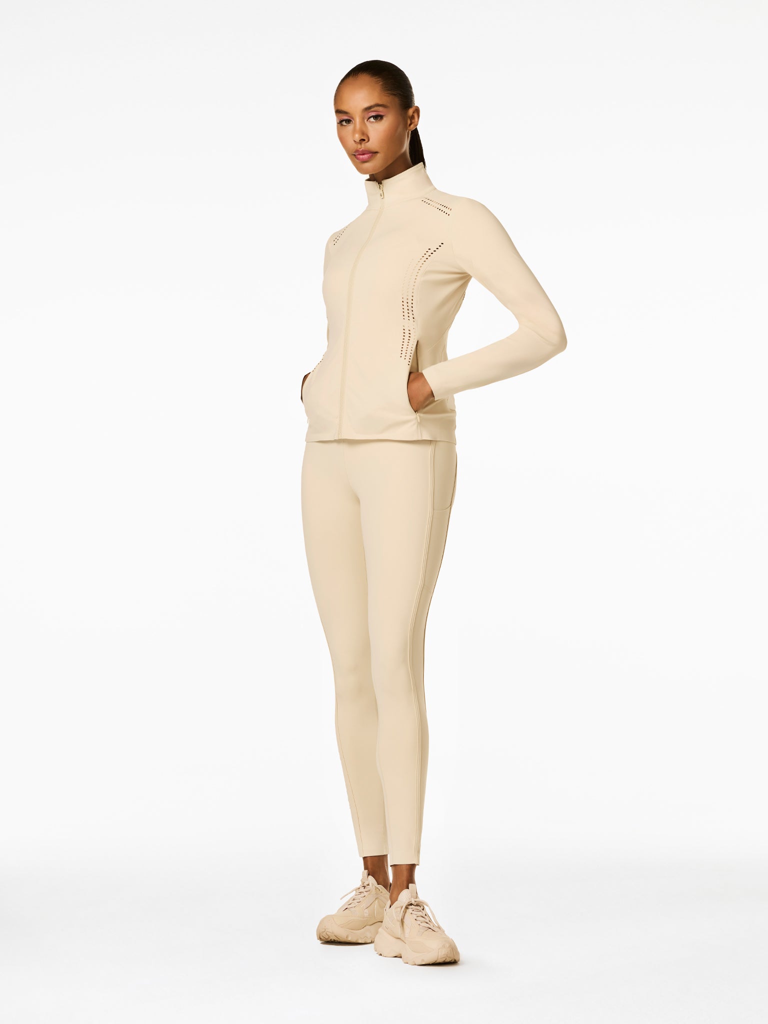 Veronique Zip Champagne Outfit