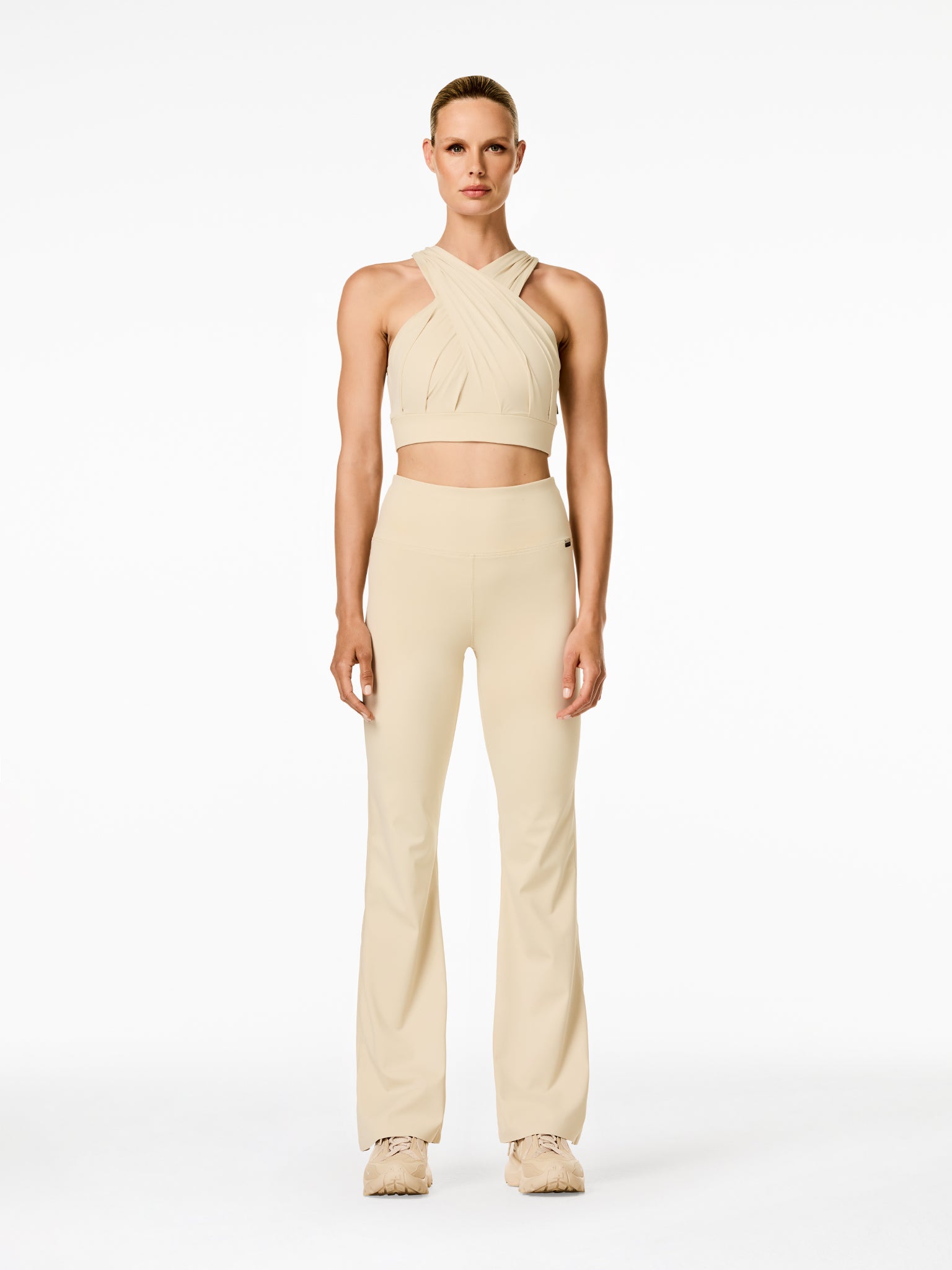 Drape Bra White Outfit