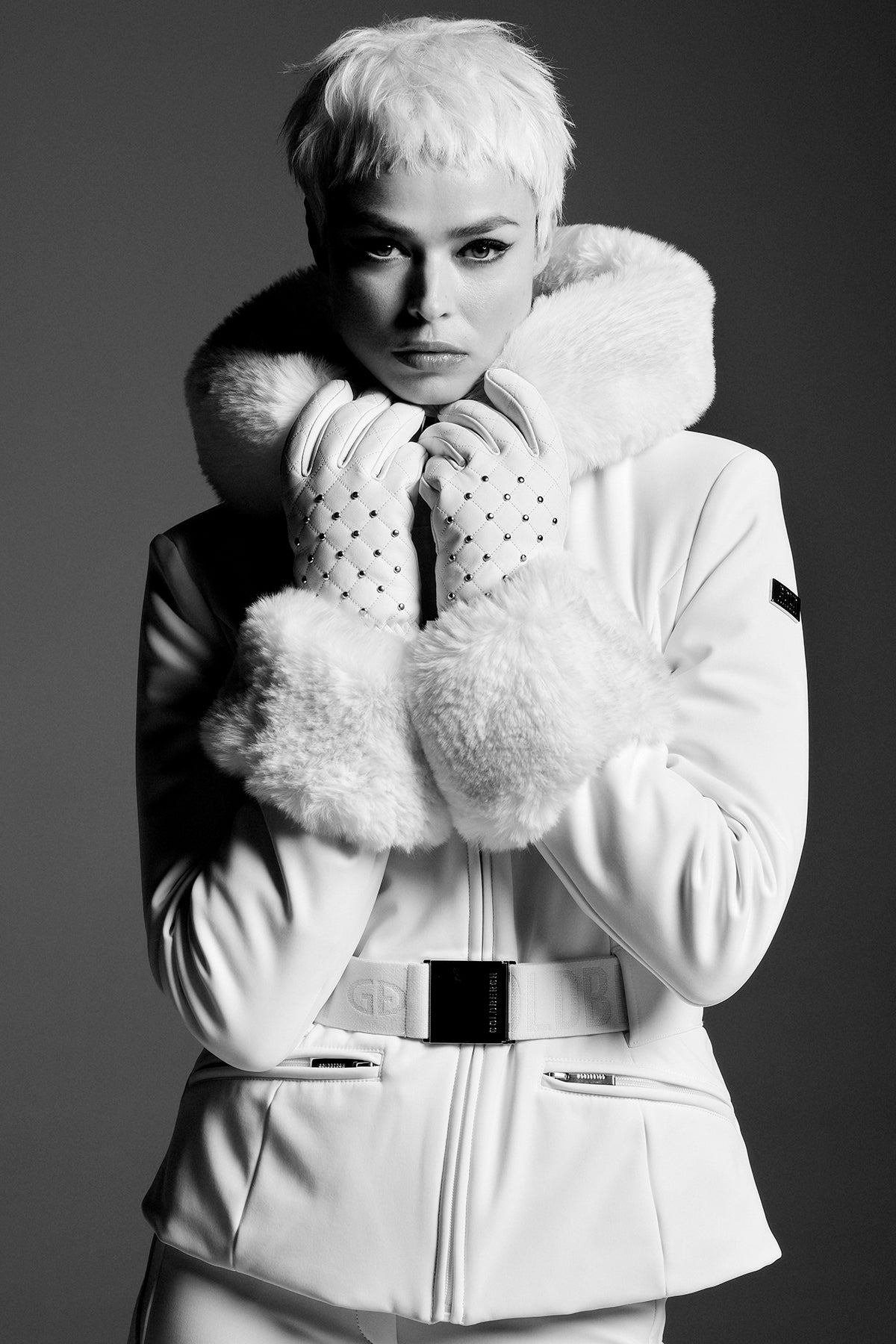 PREZIOSO SKI JACKET FAUX BORDER