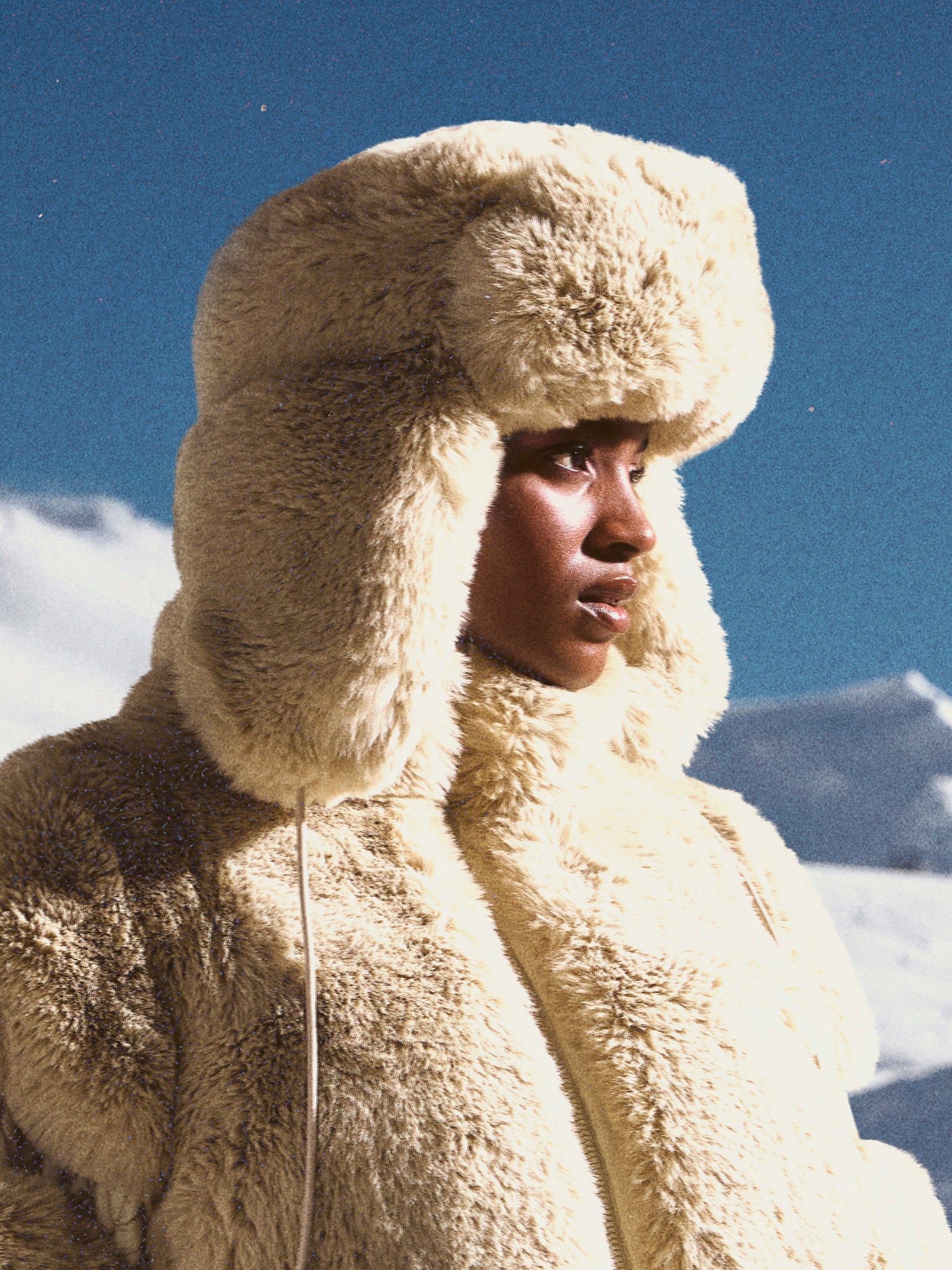 Cher Fluffy Aviator Hat