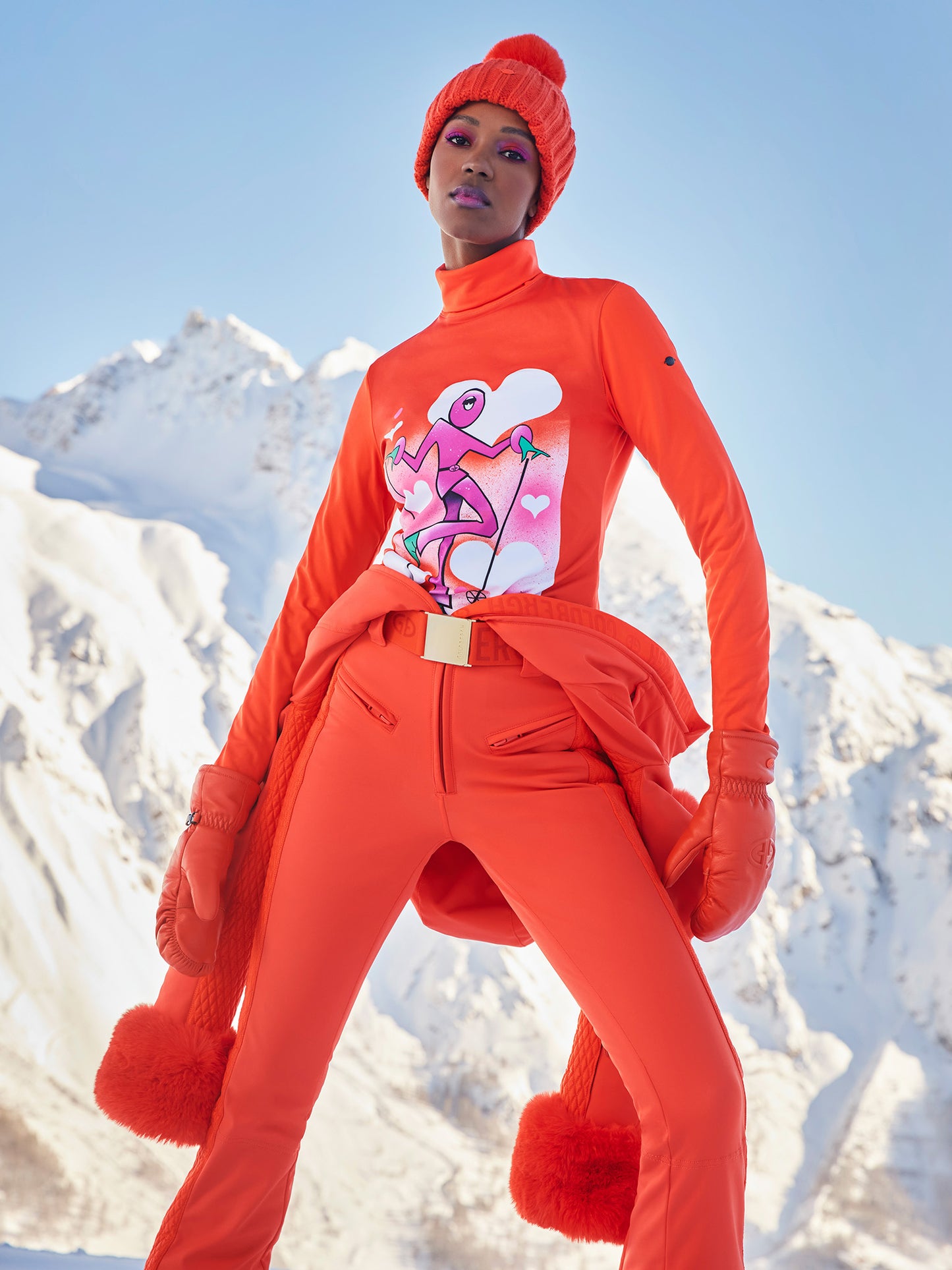 ANGELE FAUX BORDER ski suit