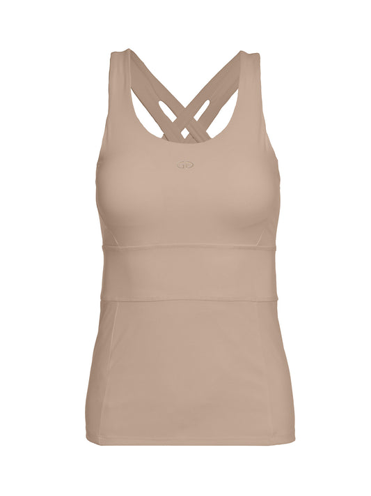MANHATTAN tank top with cups sandstone