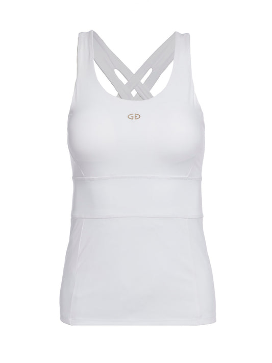 MANHATTAN tank top with cups white