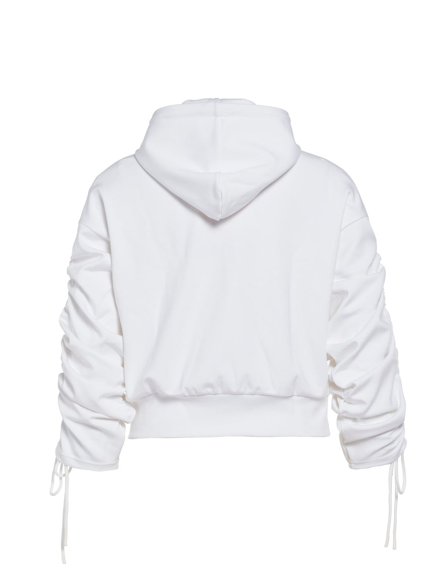 JAZLYN hooded cardigan white